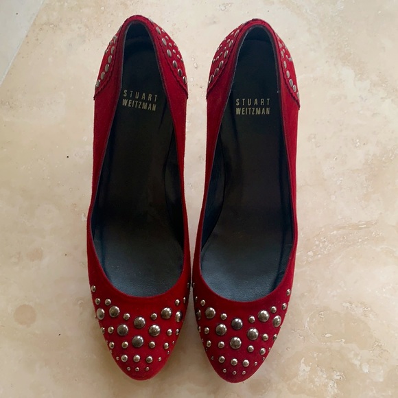 Stuart Weitzman suede pumps, sz 8,5 - Picture 2 of 8